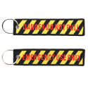 Porte-clés Jeep Willys Fostex - Broderie Qualité, Tissu Solide, Anneau Robuste