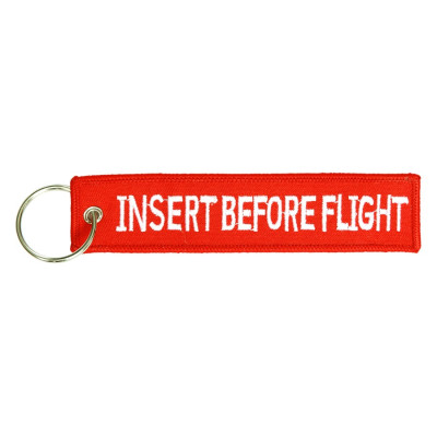 Porte Clé Identification Insert Before Flight