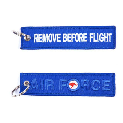 Porte Clé Identification Remove Before Flight Air Force Blue