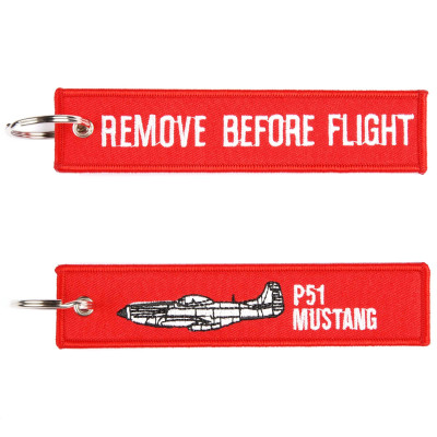 Porte Clé Identification Remove Before Flight P51 Mustang