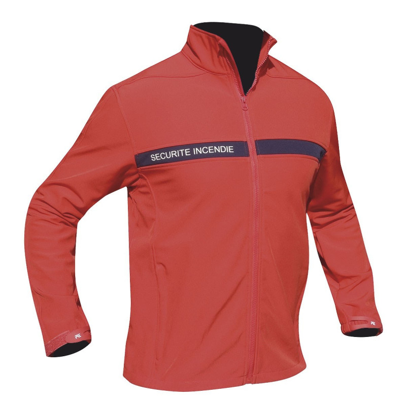 Blouson Softshell Sécurité Incendie SSIAP Rouge Patrol Equipement - Equipement sécurité incendie softshell quaerius