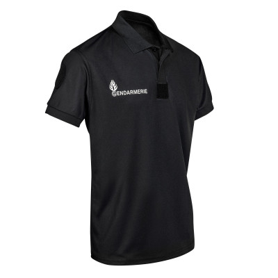 Polo Gendarmerie Cooldry Homme Noir