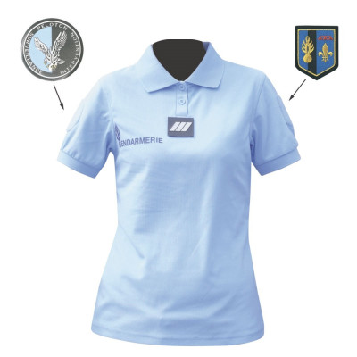 Polo Gendarmerie Cooldry Femme Bleu