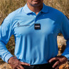 Polo Gendarmerie Cooldry Homme Manches Longues Bleu DCA France