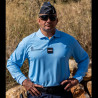 Polo Gendarmerie Cooldry Homme Manches Longues Bleu DCA France