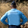 Polo Gendarmerie Cooldry Homme Manches Longues Bleu DCA France