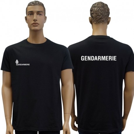 T-Shirt Gendarmerie Noir Gendarmerie Départementale patrol equipement