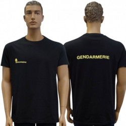 T-Shirt Gendarmerie Noir Gendarmerie Mobile