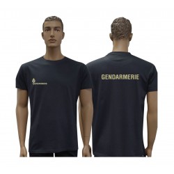 T-Shirt Gendarmerie Bleu Marine Gendarmerie Mobile
