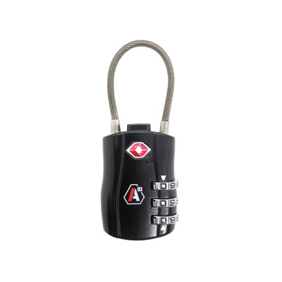 Cadenas à code TSA noir A10 Equipment