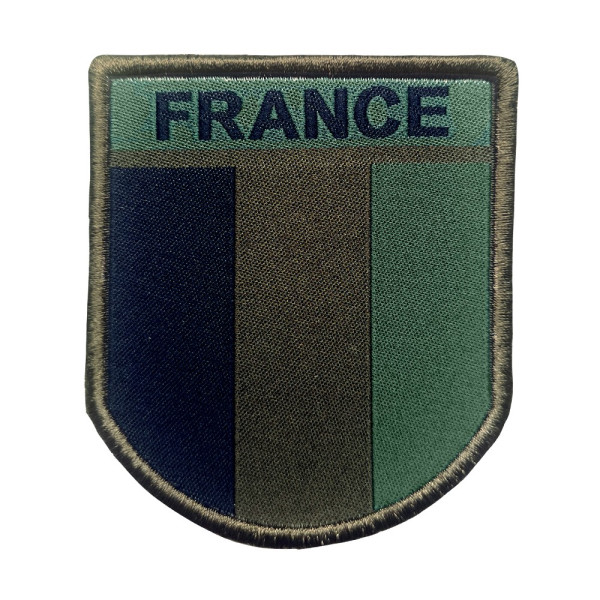 Ecusson France basse visibilité brodé sur tissu A10 Equipment