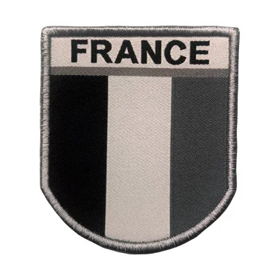 Ecusson France gris brodé sur tissu A10 Equipment - Patches sur Quaerius.com - Vêtements militaire et Equipements 