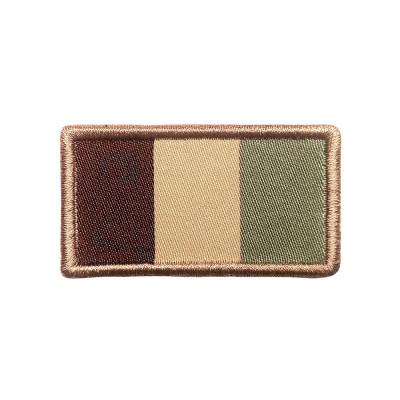 Patch drapeau français désert brodé sur tissu