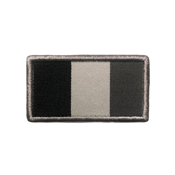 Patch drapeau français gris brodé sur tissu A10 Equipment