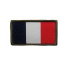 Patch drapeau français haute visibilité brodé sur tissu A10