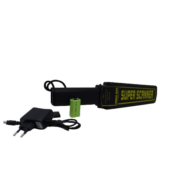 Détecteur de Métaux à main Rechargeable Super Scanner 2.0
