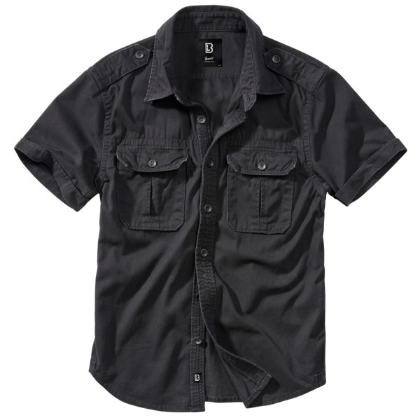 Chemise Militaire Manches Courtes Vintage Brandit - Chemise Brandit