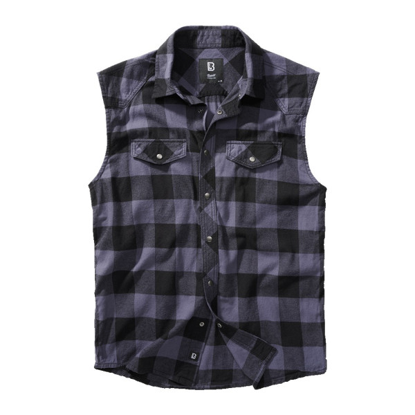 Chemise à carreaux sans manches Brandit