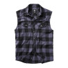 Chemise à carreaux sans manches Brandit