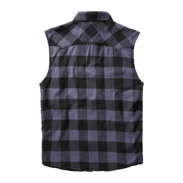 Chemise à carreaux sans manches Brandit