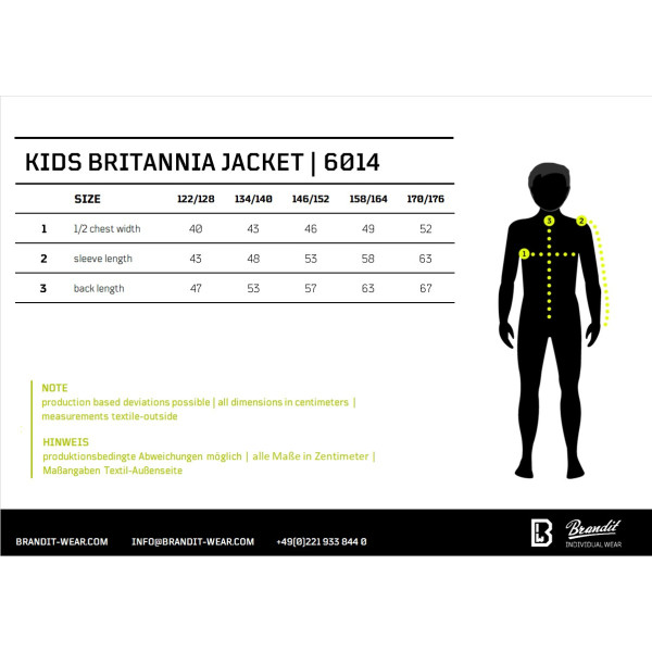 Veste Britannia pour Enfants Brandit