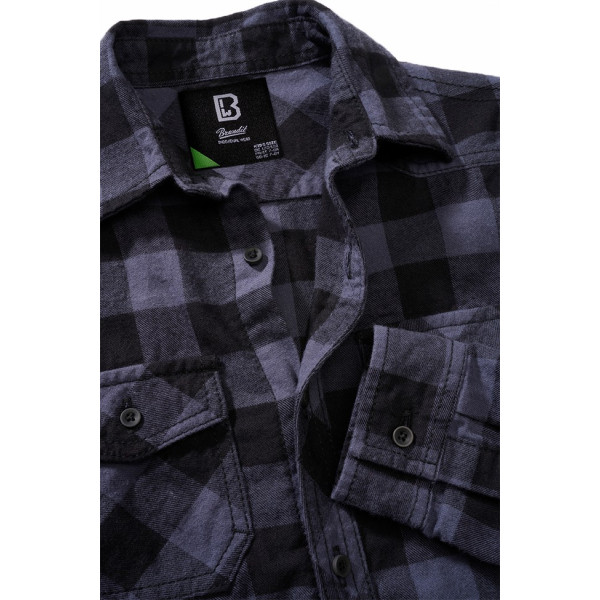 Chemise à carreaux à manches longues pour enfants Brandit