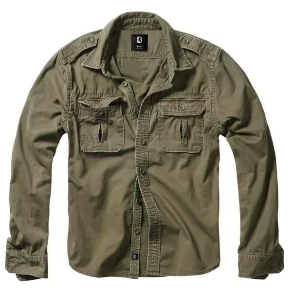 Chemise Vintage Manches Longues Brandit - Chemise Brandit