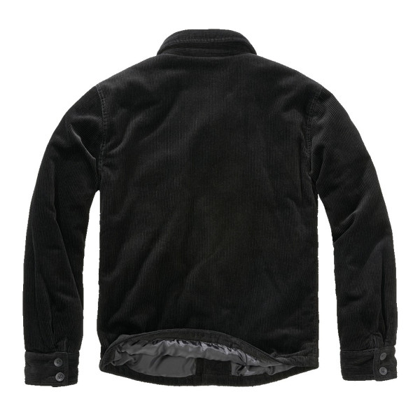 Veste en Velours Côtelée Noire Brandit
