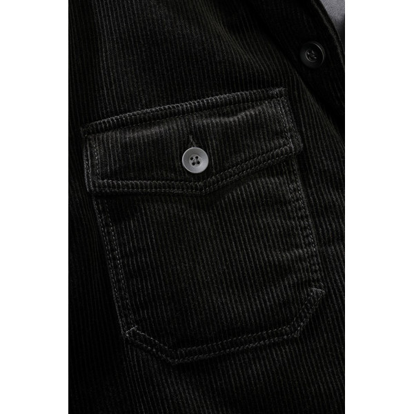 Veste en Velours Côtelée Noire Brandit