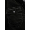 Veste en Velours Côtelée Noire Brandit