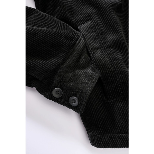Veste en Velours Côtelée Noire Brandit