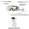 Masque balistique SnowHawk Essential + Cagoule Revision - Masques