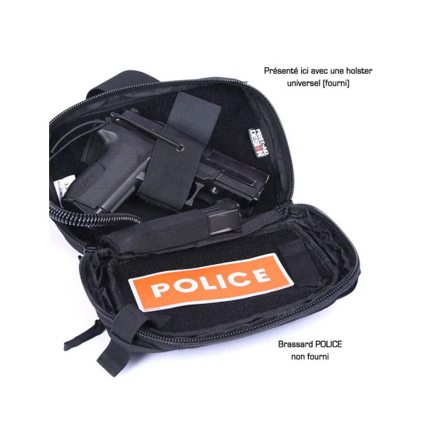 Sac Banane Tactique Homme Réglable - Poches Zippées, Conçu Pour Arme (Optionnel), Course, Randonnée, Voyage - 7