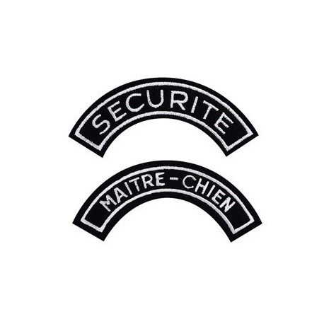 Ecusson Demi-Lune DCA FRANCE - tenue agent de sécurité Ecussons brodé Quaerius