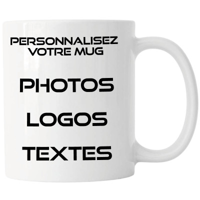 Mug Personnalisé Blanc Céramique Quaerius - Mugs Quaerius