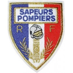 ECUSSON SAPEURS POMPIERS DCA FRANCE - Equipement Sapeurs Pompiers Ecussons Quaerius
