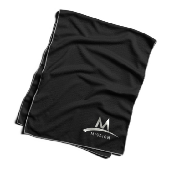 Serviette Rafraichissante  Techknit Noir Enduracool Mission