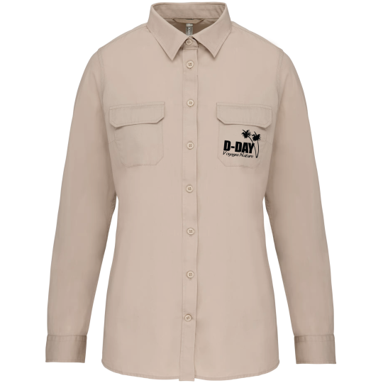 Chemise Safari Manches longues Femme Voyages Nature D-DAY