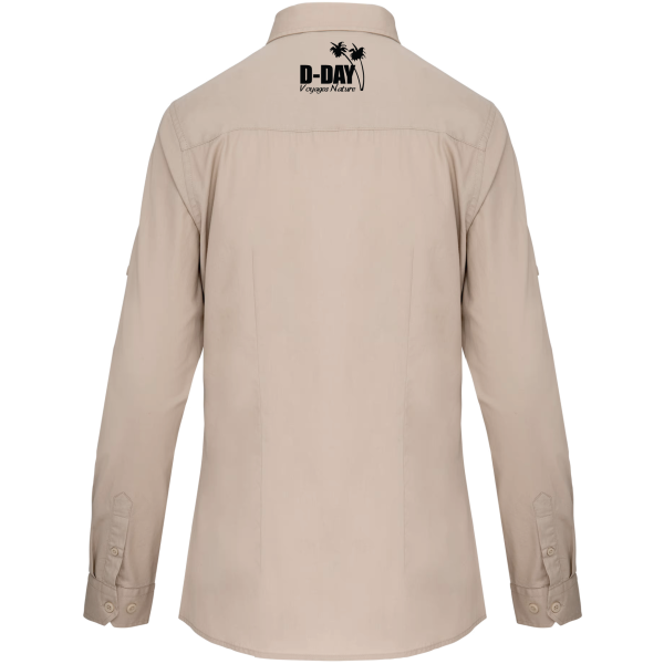 Chemise Safari Manches longues Femme Voyages Nature D-DAY