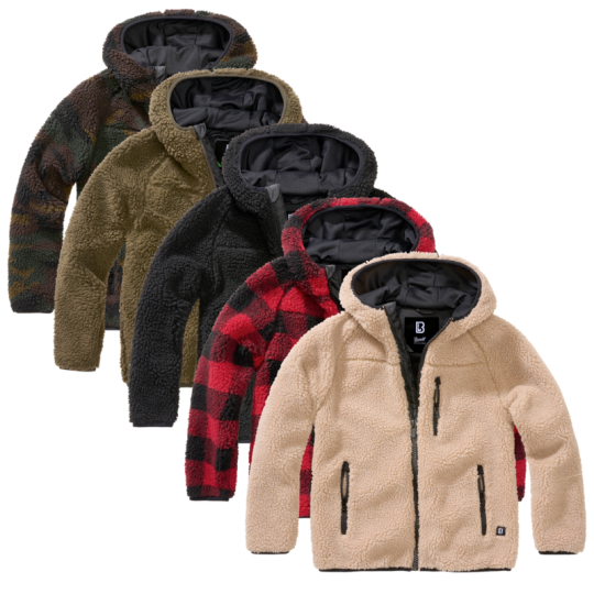 Veste en Polaire Teddy avec Capuche pour Enfants Brandit