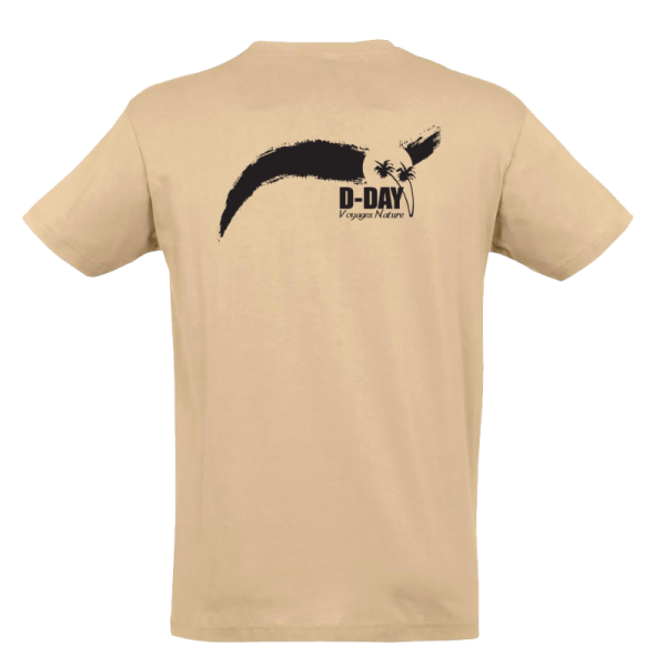 T-shirt Voyages Nature D-DAY - T-shirt Beige en Coton