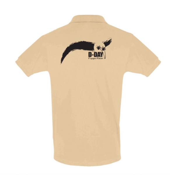 Polo Beige Homme Voyages Nature D-DAY