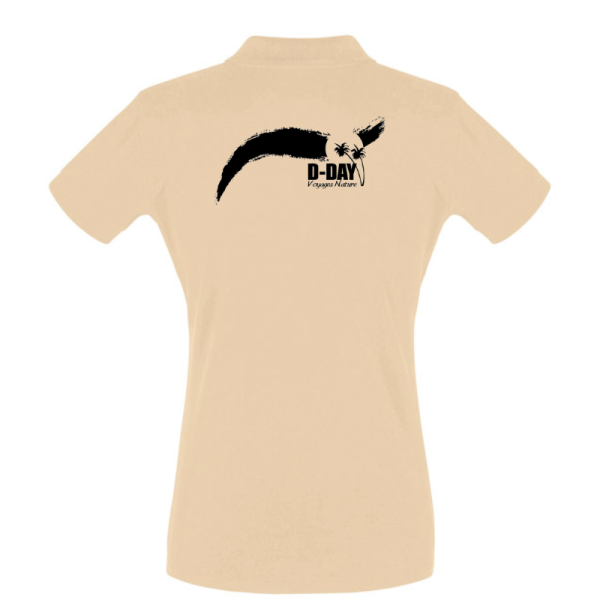 Polo Beige Femme Voyages Nature D-DAY