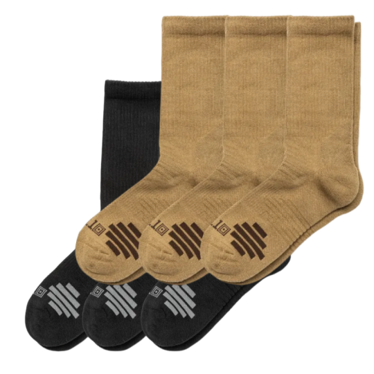 Chaussettes 5.11 Tactical Duty Ready + Crew (Lot De 3)