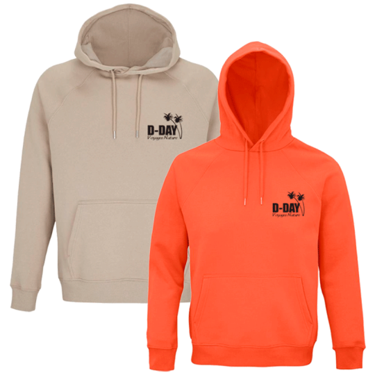 Sweat Beige Voyages Nature D-DAY - Sweat Unisexe