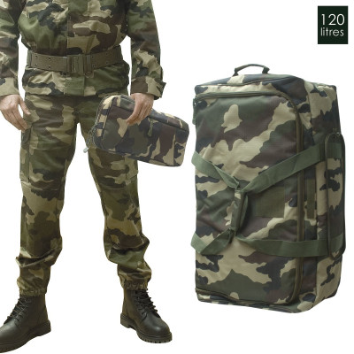 SAC CARGO 3 ROUES 120 LITRES DCA FRANCE - Equipement militaire Bagagerie Quaerius