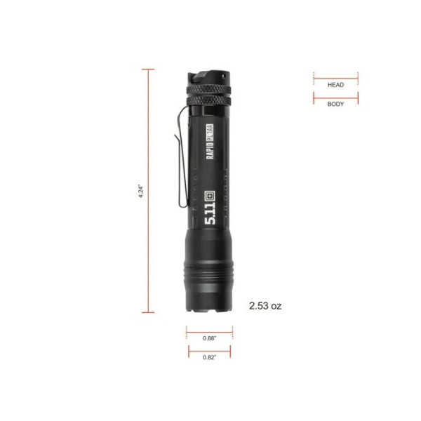 Lampe Tactique RAPID PL 1AA 5.11 Tactical - Lampe Torche Compacte