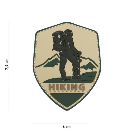 Patch 3D PVC Hiking Adventure Fosco Industries - Patch outdoor velcro