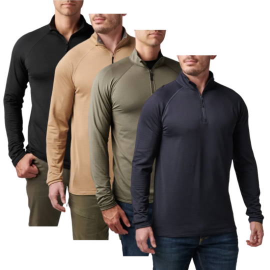 Haut Stratos 1/4 Zip 5.11 Tactical - Couche Intermédiaire Technique
