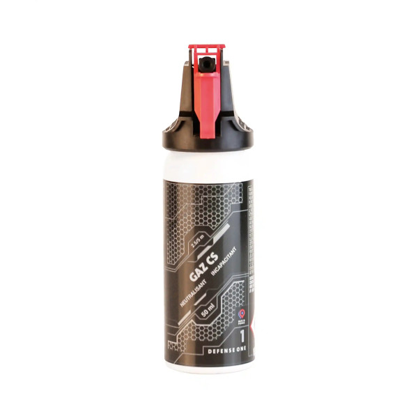 Aérosol de Défense Forces de l'Ordre Defense One Gaz Actif CS 50ml GK Pro 
